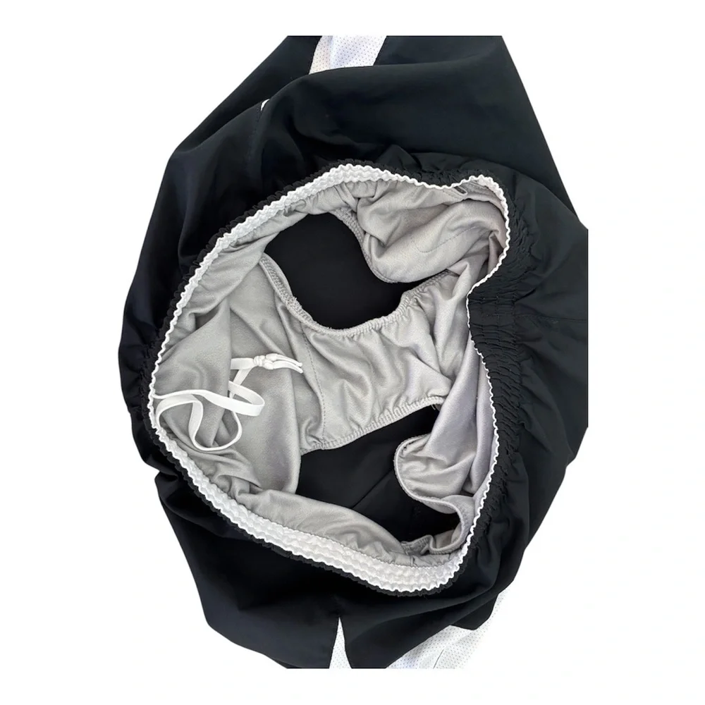 Nike Dri-FIT Tempo Running Shorts Black/White Size Medium - Picture 5 of 7